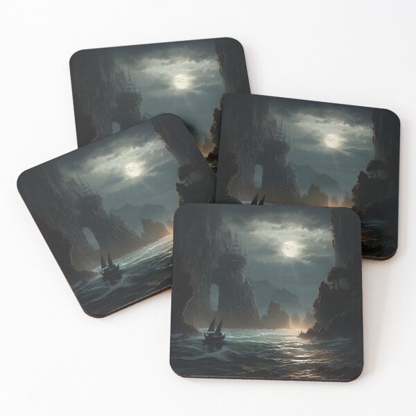Item preview, Fantasy Coastal Landscape # 4 designed and sold by Demonik-Art.