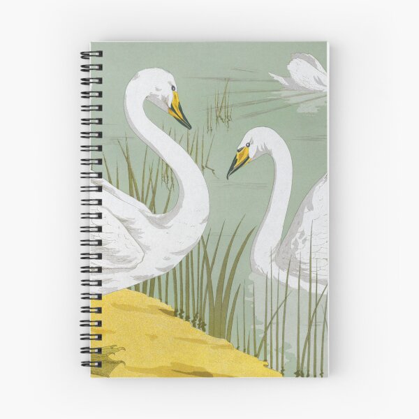 Item preview, Cygne sauvage from Lanimal dans la décoration,swan vintage painting designed and sold by EmeraldeaArt.