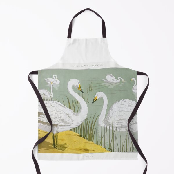 Item preview, Cygne sauvage from Lanimal dans la décoration,swan vintage painting designed and sold by EmeraldeaArt.