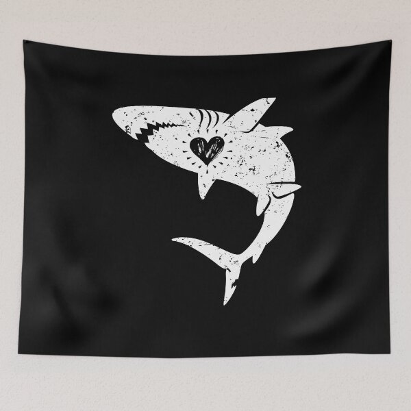 Item preview, Shark Heart Shark Love Fish designed and sold by MooonTees.