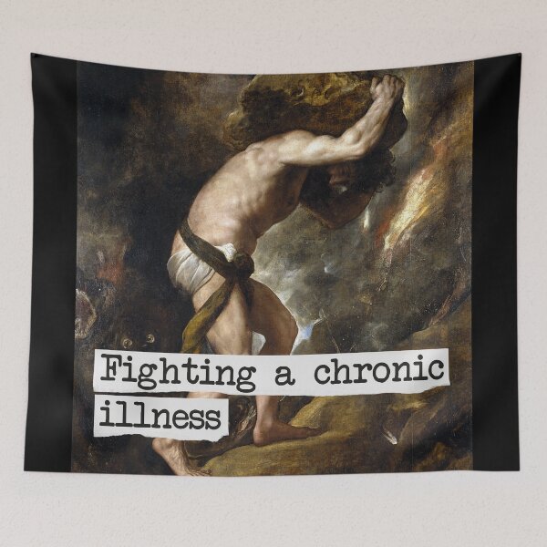 Item preview, Fighting a chronic illness. Sisyphus designed and sold by scientiafemina.