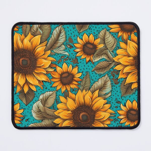 Item preview, Summer Sunflowers, Pretty Yellow Flowers Gardener Retro Fun designed and sold by madtoyman.