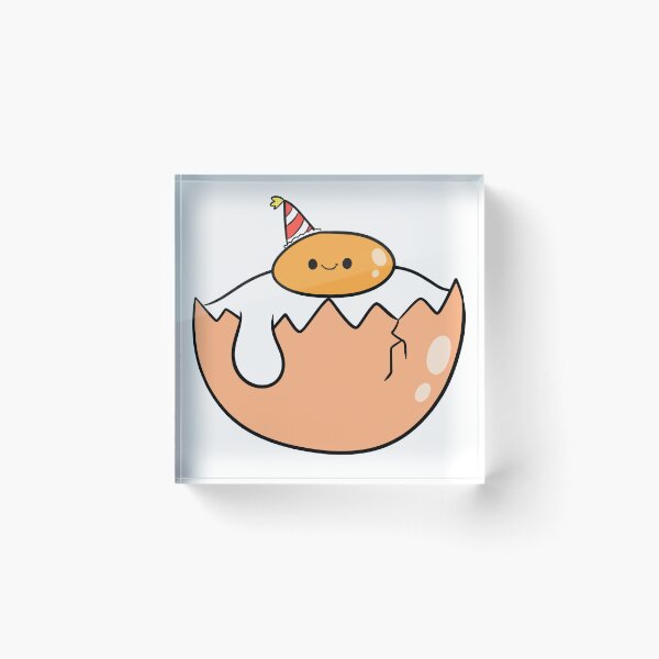 Item preview, Egg Yolk with birthday hat designed and sold by Everwinter.