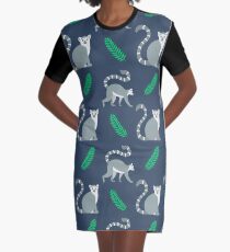 Lemur Love Graphic T-Shirt Dress