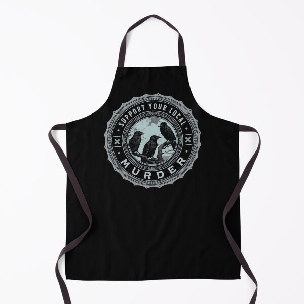 Item preview, Support your local murder of crows - crow lover raven lover corvids designed and sold by HaggisVitae.