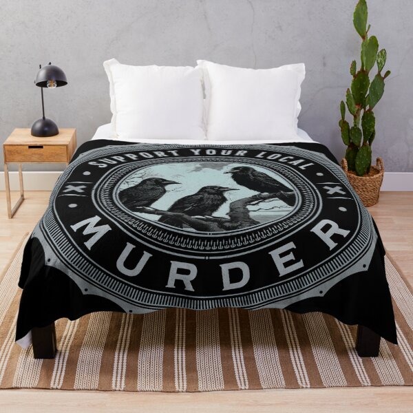Item preview, Support your local murder of crows - crow lover raven lover corvids designed and sold by HaggisVitae.