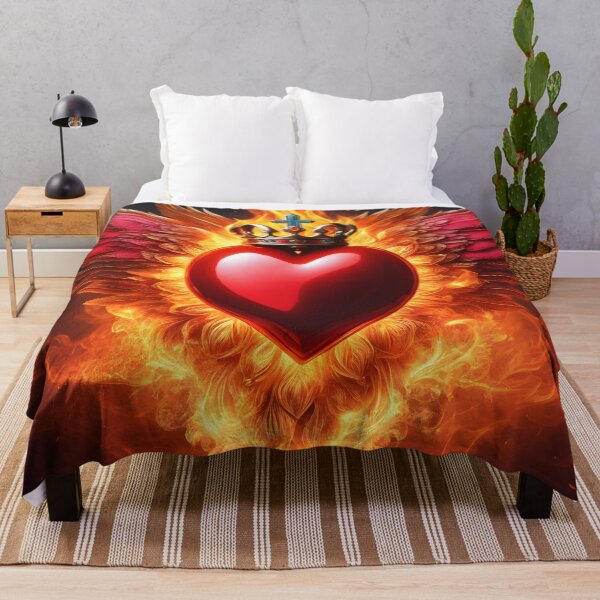 Item preview, Sacred Heart in Flames designed and sold by Tau Tia L Douglass.