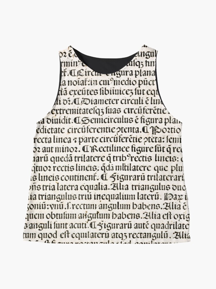 Alternate view of Euclid decorative printed initial  – State Library Victoria Sleeveless Top