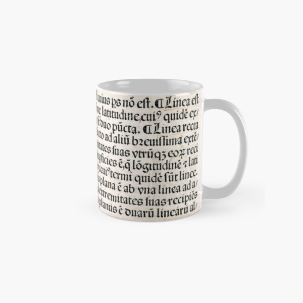 Euclid decorative printed initial – State Library Victoria Classic Mug
