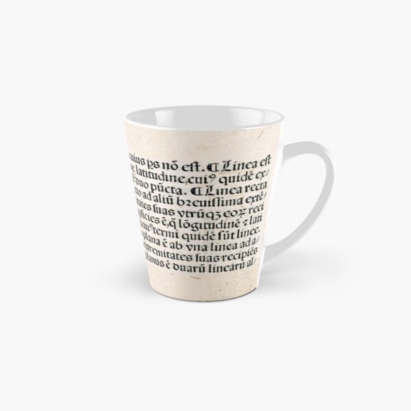 Euclid decorative printed initial – State Library Victoria Tall Mug