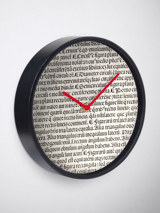 Alternate view of Euclid decorative printed initial – State Library Victoria Clock