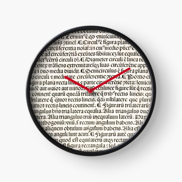 Euclid decorative printed initial – State Library Victoria Clock