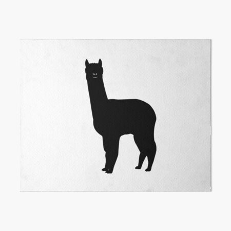 Alpaca Black Silhouette Pet Animal Cool Style