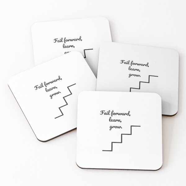 Item preview, "Fail forward, learn, grow." designed and sold by Caffeine Chic.