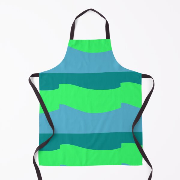 Item preview, Teal Green Blue Colors Waves designed and sold by awsomepatterns.