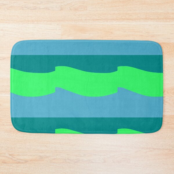 Item preview, Teal Green Blue Colors Waves designed and sold by awsomepatterns.
