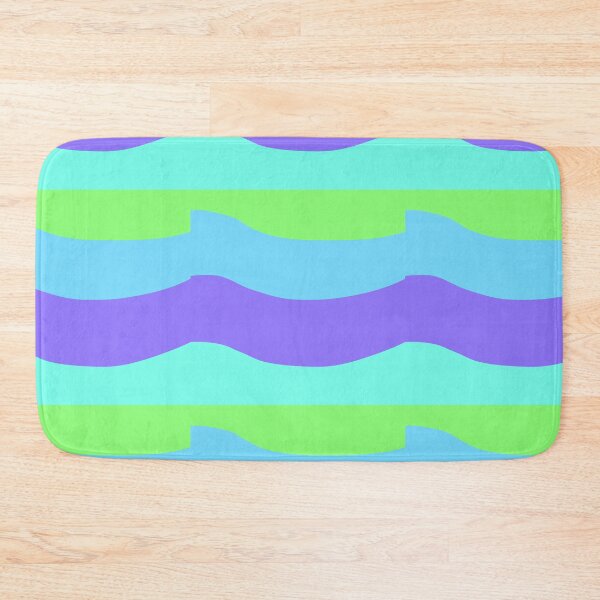 Item preview, Teal Blue Purple Green Color Waves designed and sold by awsomepatterns.