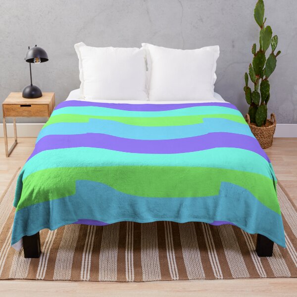 Item preview, Teal Blue Purple Green Color Waves designed and sold by awsomepatterns.