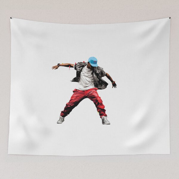 Item preview, Dancer Hip Hop Dance Vibrant Art Dance Steps designed and sold by MartynGrey.