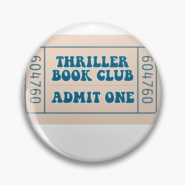 Item preview, thriller book club ticket designed and sold by madebyhdesign.