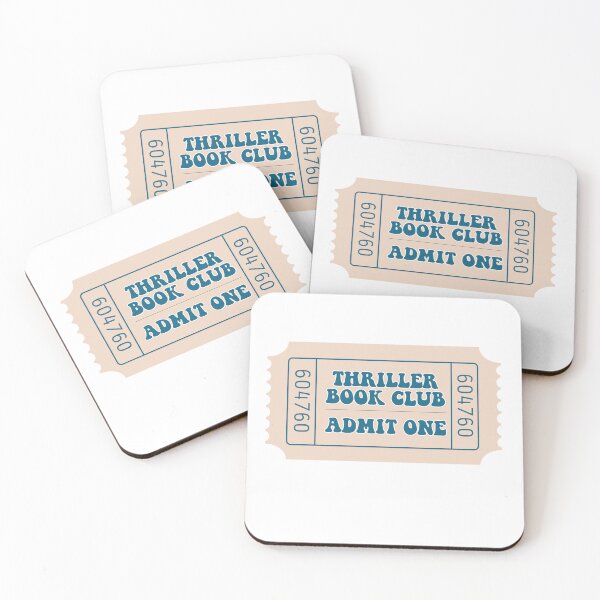 Item preview, thriller book club ticket designed and sold by madebyhdesign.