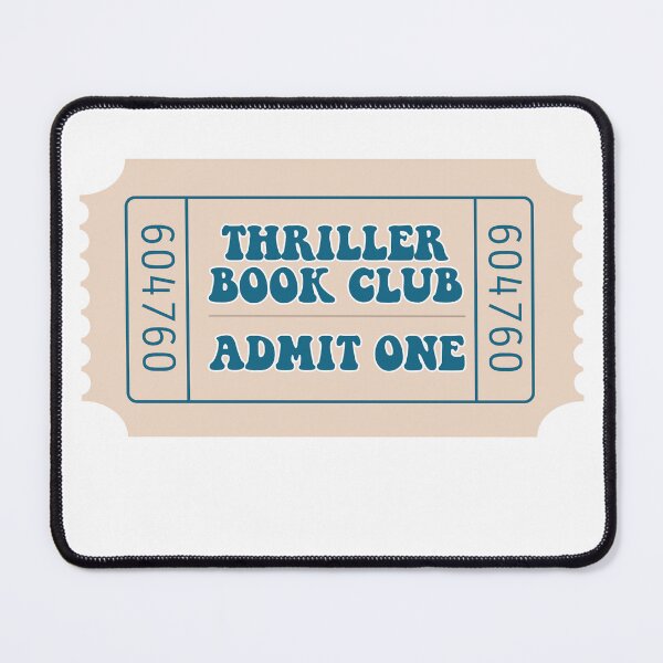 Item preview, thriller book club ticket designed and sold by madebyhdesign.