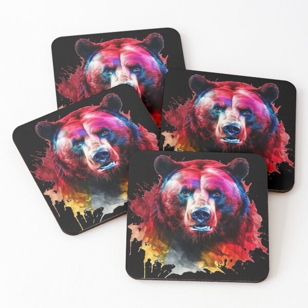 Item preview, Sunbear red colorsplash designed and sold by Eldorak.