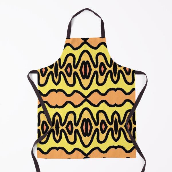 Item preview, Yellow Orange Color Waves designed and sold by awsomepatterns.