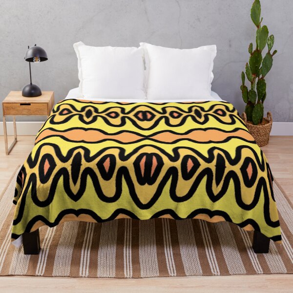 Item preview, Yellow Orange Color Waves designed and sold by awsomepatterns.