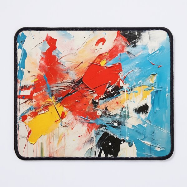 Artikelvorschau, Rot/gelb/blau abstraktes expressionistisches Design entworfen und verkauft von dcrc.