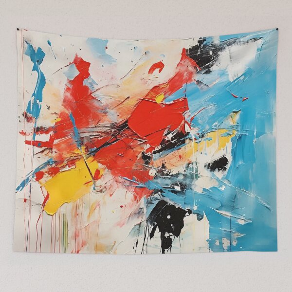 Artikelvorschau, Rot/gelb/blau abstraktes expressionistisches Design entworfen und verkauft von dcrc.