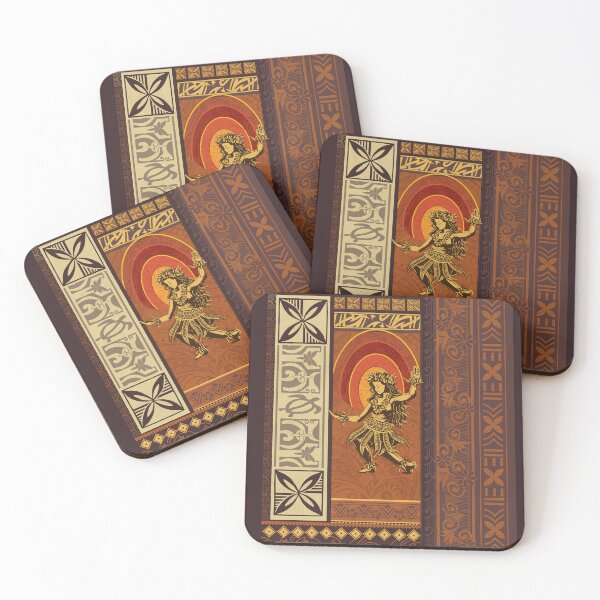 Item preview, Hawaiian - Samoan Hula Tapa Board 4439 designed and sold by sunnthreads.