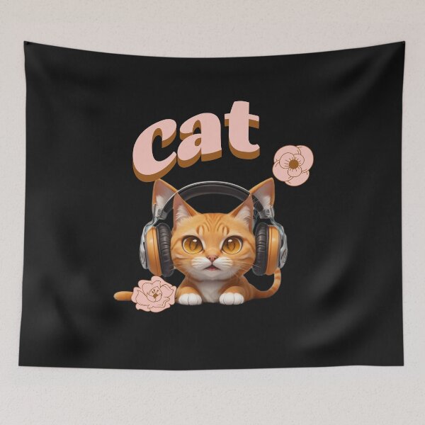 Item preview, cute cat designed and sold by fabricethomas.