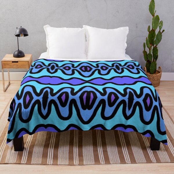 Item preview, Blue Purple Color Waves designed and sold by awsomepatterns.