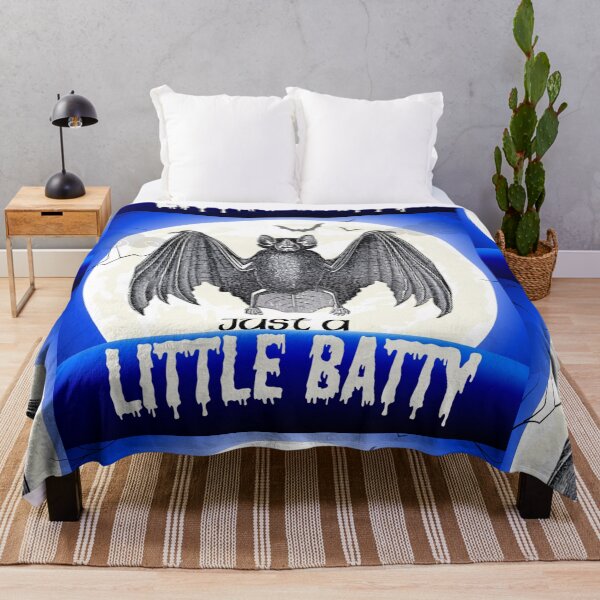 Item preview, Just a Little Batty Cute Halloween Bat Moon Graphic Design designed and sold by missdebi27.