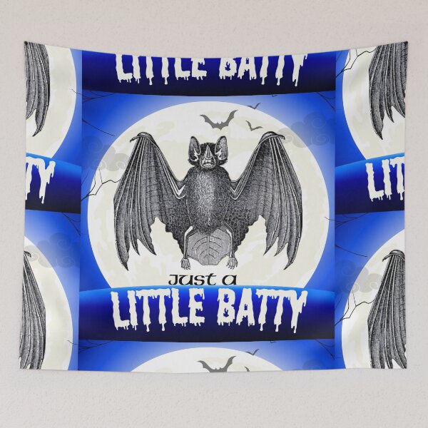 Item preview, Just a Little Batty Cute Halloween Bat Moon Graphic Design designed and sold by missdebi27.