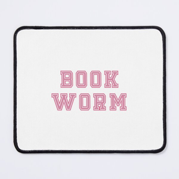 Item preview, Pink Bookworm Collegiate designed and sold by TeakettleBooks.