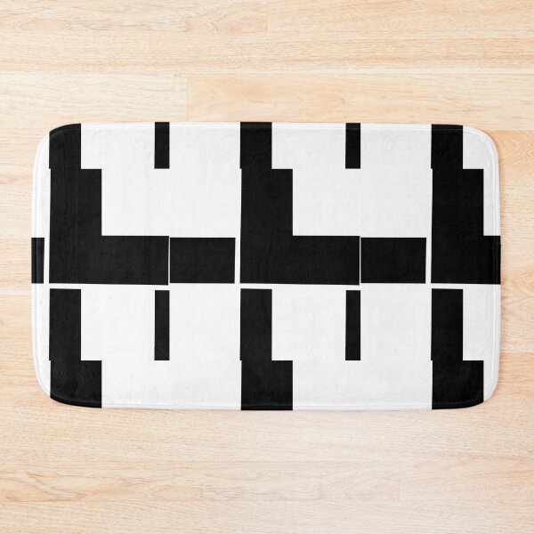 Item preview, Black White Rectangle Squares Pattern  designed and sold by awsomepatterns.