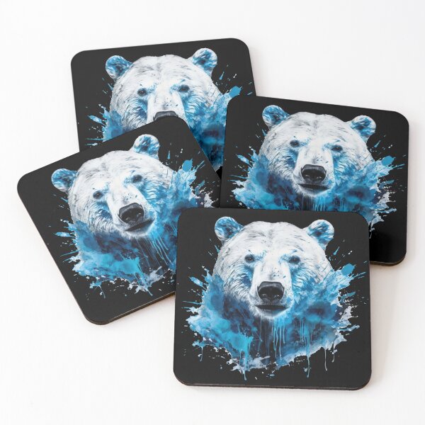 Item preview, Polarbear blue colorsplash designed and sold by Eldorak.