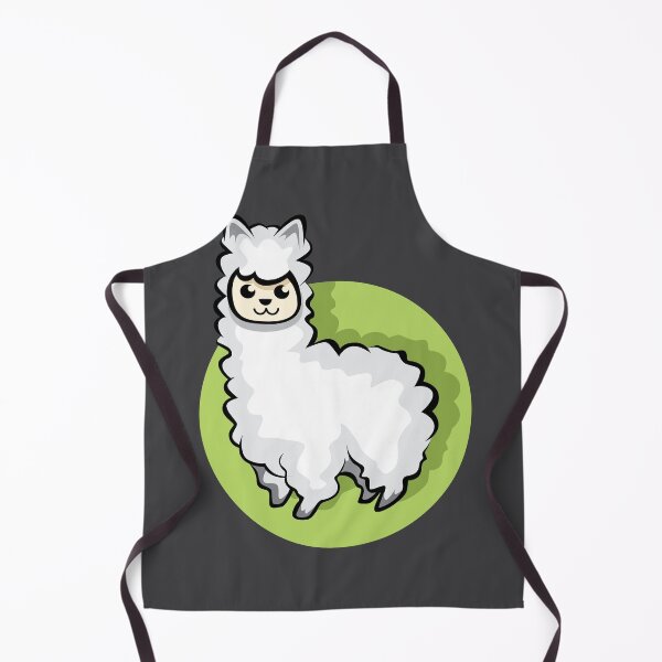 Item preview, cute alpaca on meadow in comic cartoon style designed and sold by AndreMi.