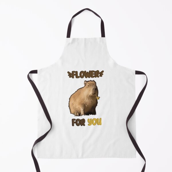 Item preview, Cute capybara with flower designed and sold by Jakub Nowak.