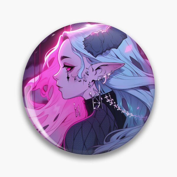 Artikelvorschau, Düsteres rosa Dämonen-Anime-Mädchen im Regen entworfen und verkauft von bubblegoth.
