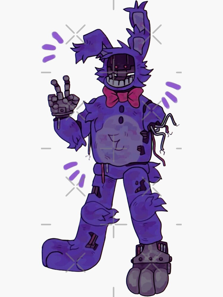 Fnaf Glamrock Bonnie  Sticker for Sale by Barrelisred