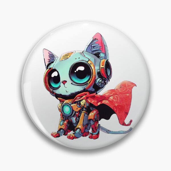Item preview, Robo-Cat Superhero! designed and sold by kukamatsu.