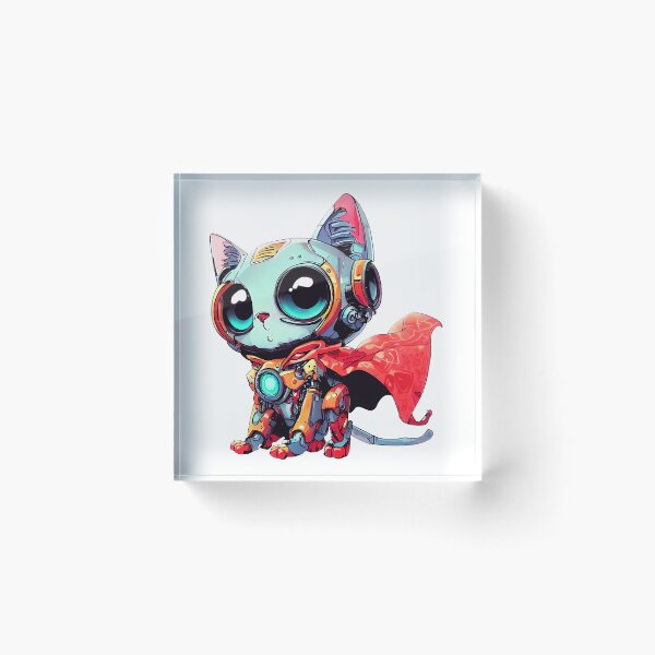 Item preview, Robo-Cat Superhero! designed and sold by kukamatsu.