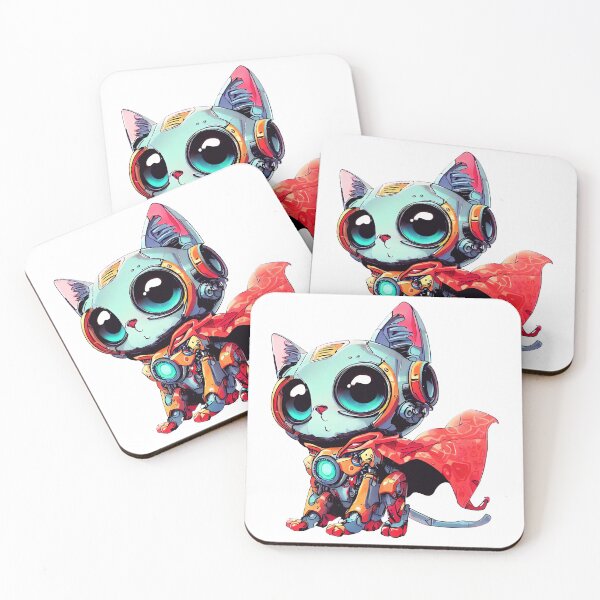 Item preview, Robo-Cat Superhero! designed and sold by kukamatsu.