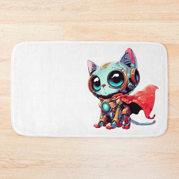 Item preview, Robo-Cat Superhero! designed and sold by kukamatsu.