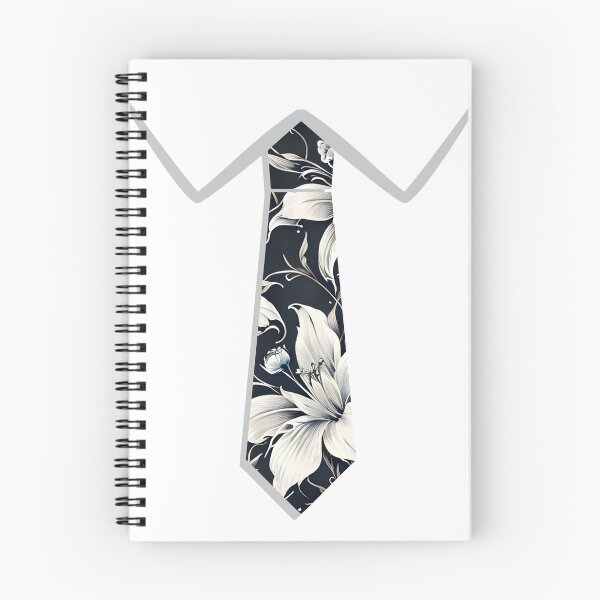 Item preview, Effortless Elegance - Dapper Faux Tie Black and Silver designed and sold by DimHel2.