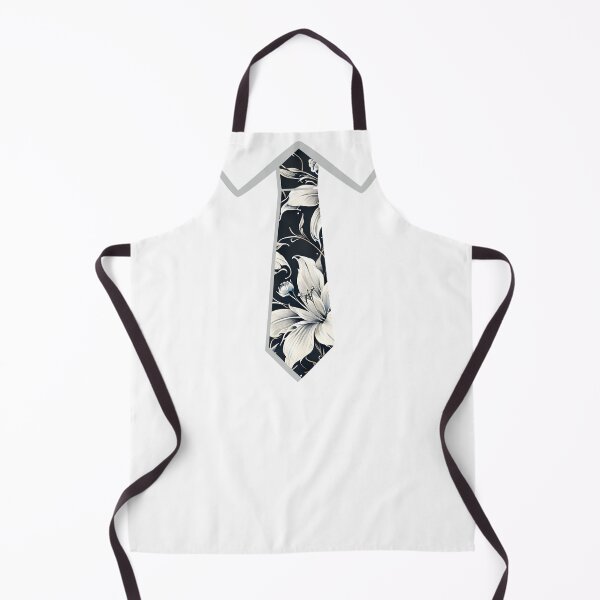 Item preview, Effortless Elegance - Dapper Faux Tie Black and Silver designed and sold by DimHel2.