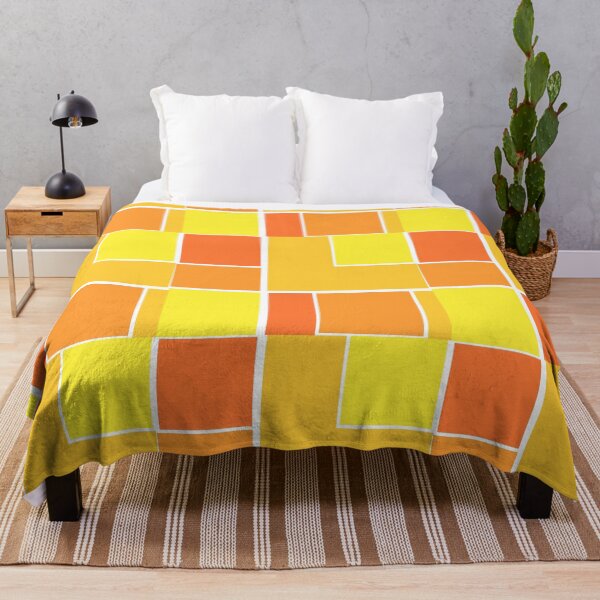 Item preview, Red Yellow Orange Rectangle Squares Pattern  designed and sold by awsomepatterns.